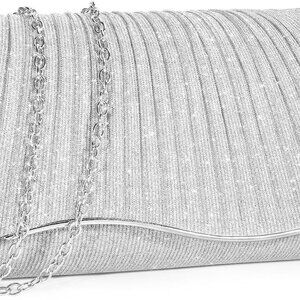 Ladies Glitter Envelope Clutch Small Shoulder Bag for Weddings and Parties